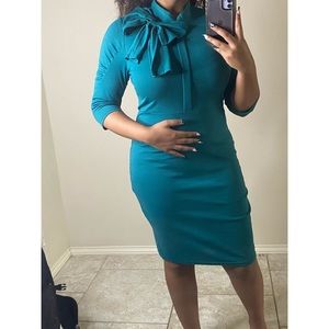 Blue church dress
